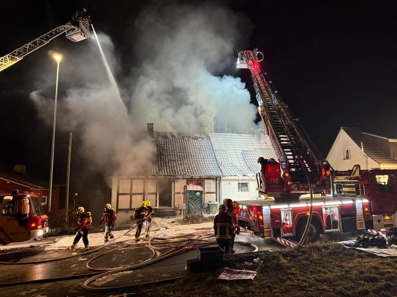 Thayngen: Brand in Doppeleinfamilienhaus