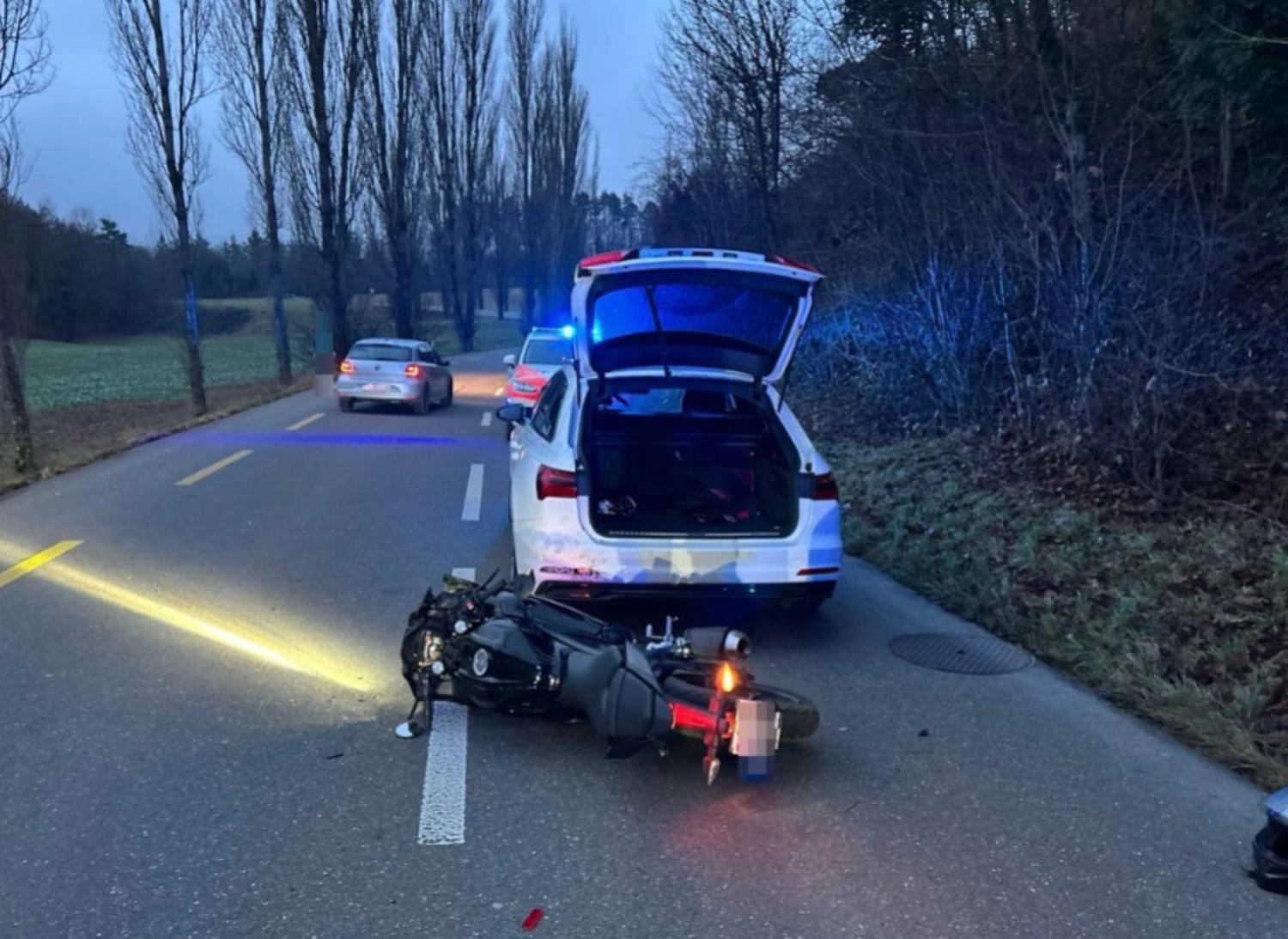 Stetten: Motorradfahrer bei Auffahrkollision verletzt