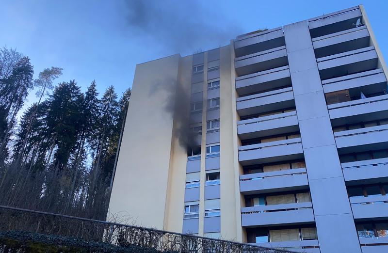 Stadt Schaffhausen: Brand in einem Mehrfamilienhaus