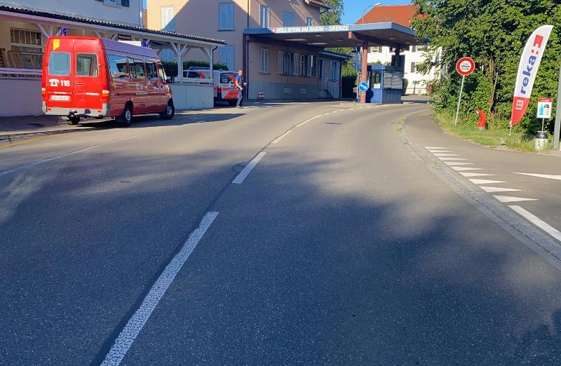Stein am Rhein: Fahrradfahrer nach Sturz verletzt